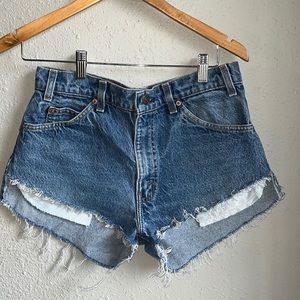 denim shorts